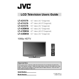 JVC AV-21NT4SU, BU, AV-28NT4SU, BU : Manuel d'utilisation | AI Chat & PDF | Fixfr