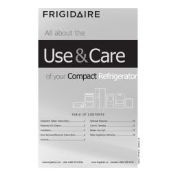 Frigidaire FRT18B6CQ Manuel utilisateur | Fixfr
