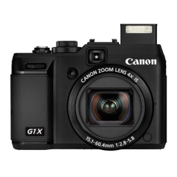 Canon PowerShot G1 X Manuel utilisateur | Fixfr