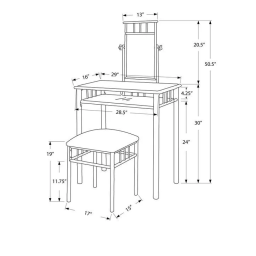 Monarch Specialties I 3092 VANITY SET Manuel utilisateur | Fixfr