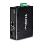 Trendnet TI-UF11SFP Industrial SFP to Gigabit UPoE Media Converter Fiche technique