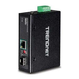 Trendnet TI-UF11SFP Industrial SFP to Gigabit UPoE Media Converter Fiche technique | Fixfr