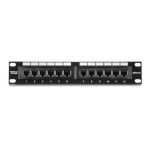 Trendnet TC-P12C5V 12-Port Cat5e Unshielded Wall Mount Patch Panel Fiche technique