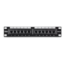 Trendnet TC-P12C5V 12-Port Cat5e Unshielded Wall Mount Patch Panel Fiche technique | Fixfr