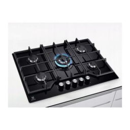 Electrolux KGG75362K Table gaz Manuel utilisateur | Fixfr