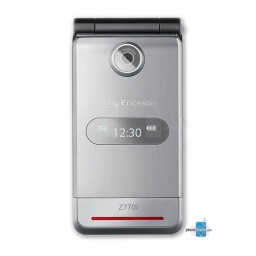 Sony Ericsson Z770 Manuel utilisateur | Fixfr