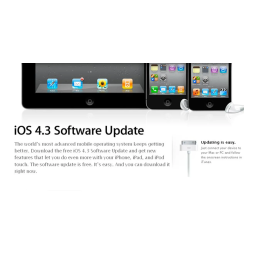 Apple iPod Touch Logiciel iOS 4.3 Manuel utilisateur | Fixfr