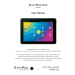 Easypix EasyPad 970 Android 2.3 Manuel utilisateur