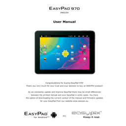 Easypix EasyPad 970 Android 2.3 Manuel utilisateur | Fixfr