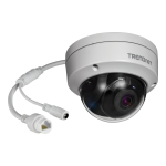 Trendnet TV-IP319PI Indoor / Outdoor 8MP 4K H.265 WDR PoE IR Dome Network Camera Fiche technique