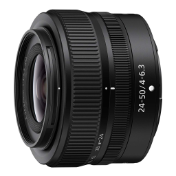 Nikon NIKKOR Z 24-50mm f/4-6.3 Objectif pour Hybride Plein Format Manuel utilisateur | Fixfr