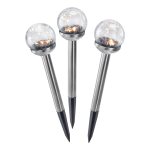 esotec 102309 Solar H&auml;ngeleuchten 3er Set Crackle Ball warmwei&szlig; Mode d'emploi