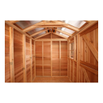 Cedarshed HH128 Hobbyhouse 13 ft. x 8 ft 9 in. Western Red Cedar Garden Shed Guide d'installation