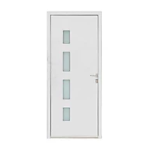 Castorama Porte d'entr&eacute;e aluminium Ana blanc 80 x h.215 cm poussant droit Manuel utilisateur