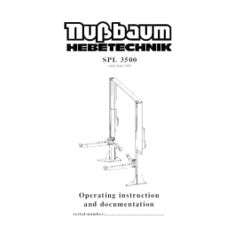 Nussbaum 4.50H 04/12 4-Post lift Mode d'emploi | Fixfr