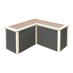 Karibu 19mm Hochbeet L-Form Manuel utilisateur | Fixfr