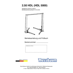 Nussbaum 4.80HSST-4.280HSST 10/03 4-Post lift Mode d'emploi | Fixfr