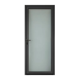 Porte d'entrée aluminium Angelina gris 90 x h.215 cm poussant droit