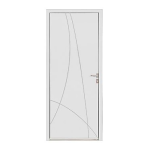 Castorama Porte d'entr&eacute;e aluminium Alicia blanc 90 x h.215 cm poussant gauche Mode d'emploi