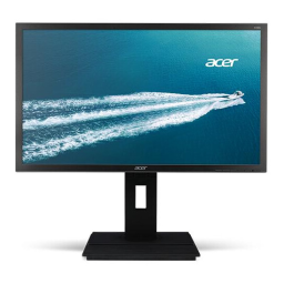 Acer B246HYL Monitor Manuel utilisateur | Fixfr