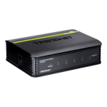 Trendnet TE100-S5 5-Port 10/100 Mbps GREENnet Switch Fiche technique