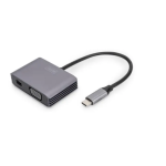Digitus DA-70825 USB-C&trade; 4 K 2-in-1 Mini DisplayPort + VGA Graphics Adapter Guide de d&eacute;marrage rapide