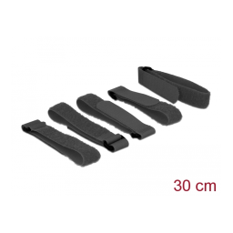 DeLOCK 19582 Mini Hook-and-Loop Cable Holder L 90 mm x W 24 mm self-adhesive 10 pieces black Fiche technique | Fixfr