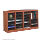 Safco 9311MH E-Z Stor&reg; Wood Literature Organizer, 24 Compartments Manuel utilisateur