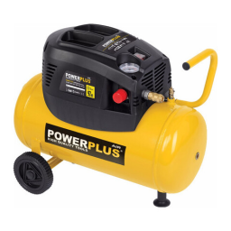 Powerplus POWX1725 COMPRESSOR 1100W 24L OIL FREE Manuel du propriétaire | Fixfr