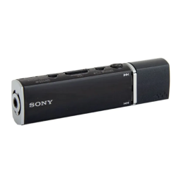 Sony NW-E013F Manuel utilisateur | Fixfr