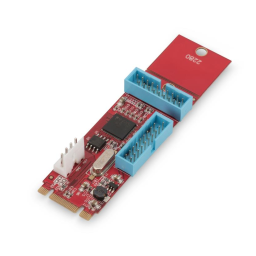 Digitus DS-30224 PCIe adaptercard NGFF (M.2) to 2 ports 19pin USB 3.0 Manuel du propriétaire | Fixfr