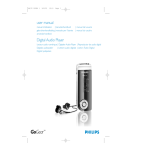 Philips SA175/02 Baladeur audio &agrave; m&eacute;moire flash Manuel utilisateur