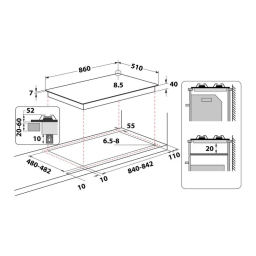 Whirlpool GMAL 9522/IXL Hob Manuel utilisateur | Fixfr