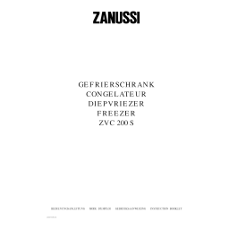 Zanussi ZVC200S Manuel utilisateur | Fixfr