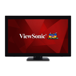 ViewSonic TD2760 TOUCH DISPLAY Mode d'emploi | Fixfr