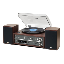 Arts Electronics TZI-MCD800 TURNTABLEAUDIO SYSTEM Manuel utilisateur | Fixfr