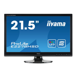 iiyama PROLITE E2278HSD Manuel du propriétaire | Fixfr