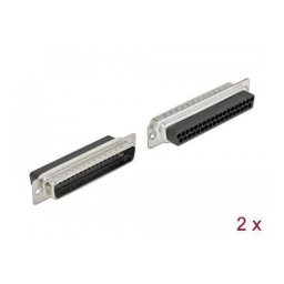 DeLOCK 66711 D-Sub 37 pin crimp male, metal, 2 pieces Fiche technique | Fixfr