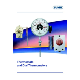 JUMO 60.8003 Dial thermometer, chemistry version Fiche technique | Fixfr