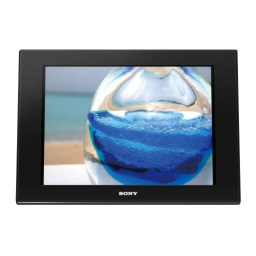 Sony DPF-D70/D80/D100 Manuel | AI Chat & PDF | Fixfr