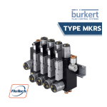 Burkert MKRS Redundancy valve block Manuel utilisateur