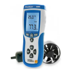 PeakTech P 5060 vane anemometer &amp; IR thermometer Manuel du propri&eacute;taire