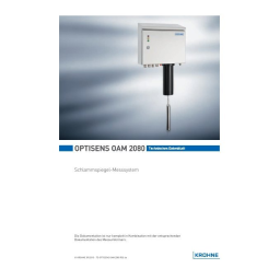 KROHNE OPTISENS OAM 2080 Manuel utilisateur | Fixfr