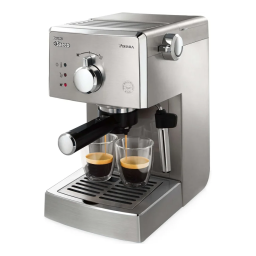 Saeco HD8427/19 Saeco Poemia Machine espresso manuelle Manuel utilisateur | Fixfr