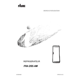 Faure FRA281W-1 Manuel utilisateur | Fixfr