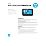 HP Pro Slate 10 EE G1 Healthcare Manuel utilisateur