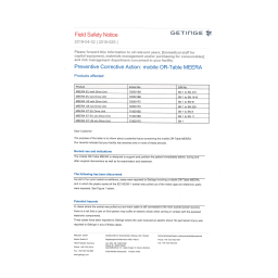 Getinge 100754A0 Carriage for 4831.000-1T Mode d'emploi | Fixfr