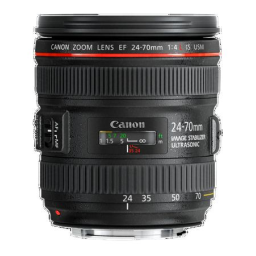 Canon EF 24-70mm F4L IS USM Manuel utilisateur | Fixfr