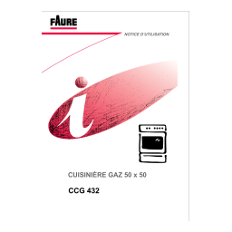 Faure CCG425C1 Manuel utilisateur | Fixfr