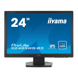 iiyama PROLITE X2485WS Manuel utilisateur | Fixfr